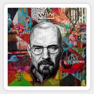 Walter White pop art Sticker